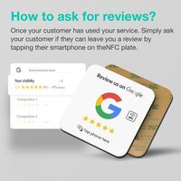 213 215 216 Cartes de visite pour Google Rivew, puce ISO 14443a, support NFC 13,56 MHz, NFC Google
