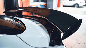 Para <span class=keywords><strong>Mercedes</strong></span> Benz Clase C W205 C63 GT63 Look S Style Big Spoiler Alerón trasero de fibra de carbono - Product Image 2