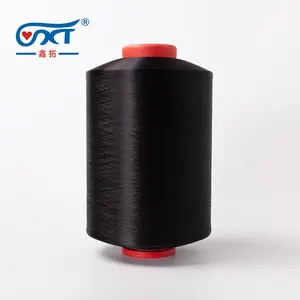 100% Polyester Dty 50D/24F Ruwe Zwart 100D/150D Polyester Garen