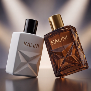 Envase de Perfume Personalizado de Lujo, Botella de Vidrio Cuadrada Vacía de 50 ml con Cuello Corto y Caja, para Muestras de Perfume - Product Image 1
