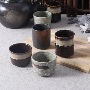 <span class=keywords><strong>Tazas</strong></span> de Sake japonesas, <span class=keywords><strong>tazas</strong></span> de té de porcelana asiática, Taza de cerámica china <span class=keywords><strong>sin</strong></span> mango para té Matcha, té verde, capuchino con leche - Product Image 2