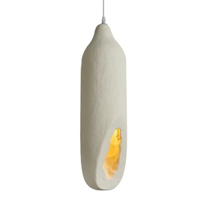 Lámpara de Techo de Diseño Nórdico Estilo Japonés Wabi-Sabi, Alimentada por CA, para Dormitorio, Comedor, Bar, Iluminación Ambiental - Product Image 5