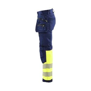 BLAKLADER - 182125138933C60 Pantalon Softshell haute visibilité Bleu marine/jaune-EAN 7330509878439 HI-VIS WORKWEAR - Product Image 4