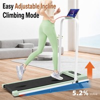 Tapis de marche électrique avec bande de 50 cm de large, moteur silencieux de 1,5 CV, guidon pliable, écran LED, pour la maison et le bureau
