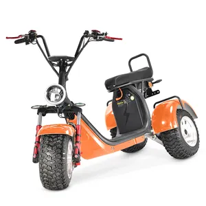 Ab depo citycoco 4000w 60v 40ah pil yetişkin elektrikli motosiklet elektrikli üç tekerlekli bisiklet yağ lastik scooter elektrikli yetişkin