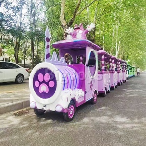 Tren Turístico Eléctrico Novedoso para Parques al Aire Libre, Tren Familiar Sin Rieles Comercial para Ferias en Venta - Product Image 1