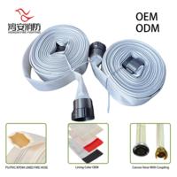 Tuyau d'incendie marin haute pression 2,5 pouces 2,0 MPa 6,0 MPa, tuyau plat renforcé en PET résistant aux éclats pour navire offshore