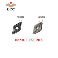Insertos de Carburo Originales ZCC.CT.CT DNMG YBG205 DNMG150404 DNMG150408 DNMG150604-EF, Herramienta de Torneado CNC, Herramientas de Corte para Torno