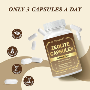 로즈베스트 중국 공장 맞춤형 천연 제올라이트 전신 디톡스 캡슐 식이 보조제, 소화 및 장 운동 개선에 도움 - Product Image 5