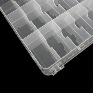 Transparent PP Double Sided Organizer <b>Box</b> 46 Compartments <b>Plastic</b> Storage Case for Sewing Craft Toy Jewelry - Product Image 6