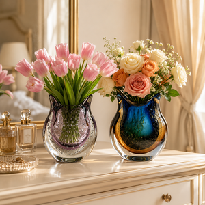 <span class=keywords><strong>Vase</strong></span> en verre artistique en forme de hibou, <span class=keywords><strong>vase</strong></span> à fleurs épais soufflé à la main pour centre de table et décoration intérieure - Product Image 3