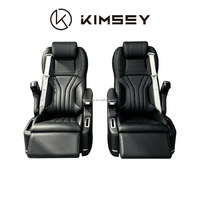 JS01 KIMSEY Fauteuil de capitaine confortable à dossier rabattable pour un accès et une descente facilités, idéal pour Toyota Sienna GL8 V-Class