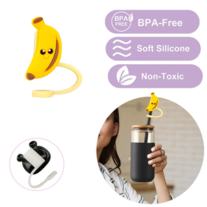 새로운 도착 종교 텀블러 컵 신 밀짚 토퍼 테마 활동을위한 맞춤형 밀짚 액세서리 용 실리콘 밀짚 커버 - Product Image 5