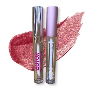 Empty 8 ml Round Cosmetic Container lipstick Tube Packaging Transparent Lip Gloss Containers