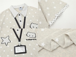 Polo Oversize 100% Cotone con Stampa Stelle e Pois, Manica Corta, Effetto Stratificato, Unisex, Top Estivo per Coppie - Product Image 5