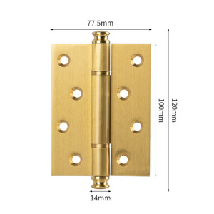All'ingrosso ottone 4 pollici di spessore foglia piatta antica porta in legno camera da letto porta <span class=keywords><strong>cerniera</strong></span> in ottone <span class=keywords><strong>cerniera</strong></span> porta porta - Product Image 5