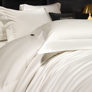 Drap-<span class=keywords><strong>housse</strong></span> blanc en lyocell et coton de haute qualité, rafraîchissant et respirant, avec élastique 360° et poches profondes, <span class=keywords><strong>housse</strong></span> de <span class=keywords><strong>matelas</strong></span> douce et soyeuse, ensemble de literie - Product Image 3