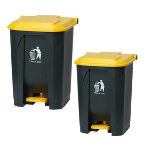 Poubelle à pédale en plastique 50L pour intérieur et extérieur - Product Image 3