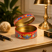 Boîtes de rangement mini portables en gros, boîtes à bougies, boîtes à thé, contenants pour collations, café, bonbons, petits pots scellés en étain sérigraphiés