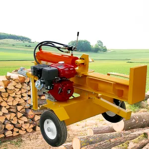 JQ 47 ton horizontal vertical wood cutting machine with diesel engine Diesel engine firewood log splitter for log lift