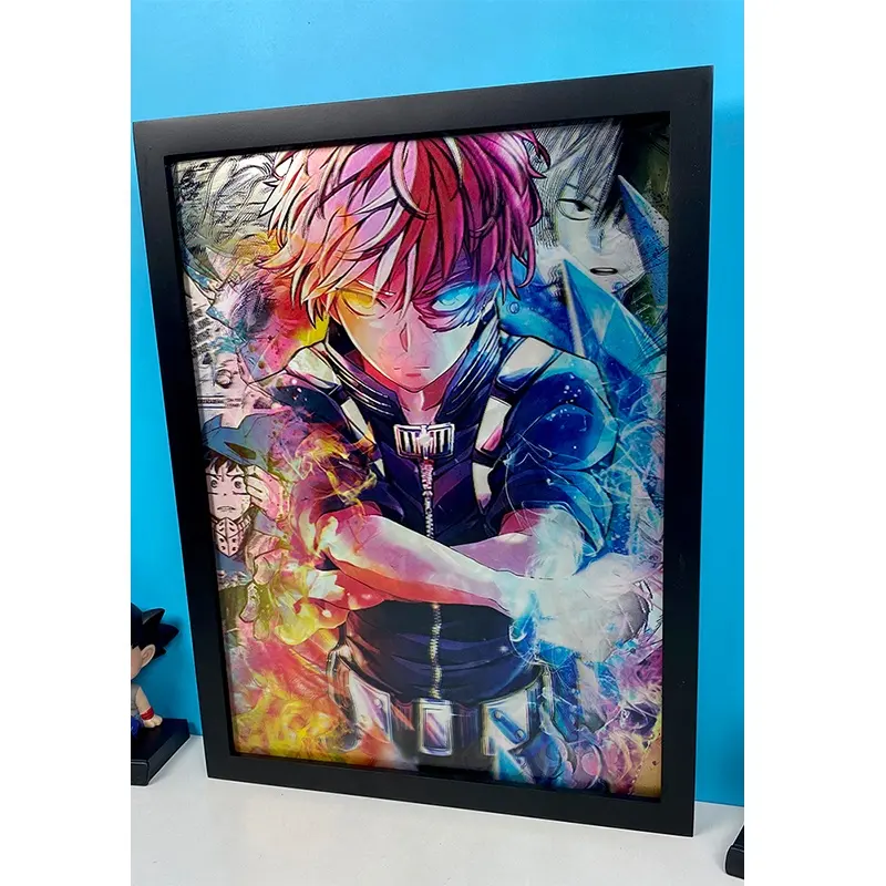 150 tasarımlar 3D merceksi Flip resim Anime MuItiple Anime 3D merceksi Poster film posteri duvar sanatı özelleştirmek dekor
