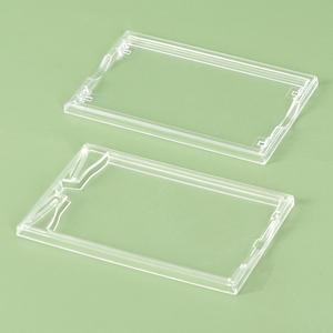 SUNSHING Transparent Mini Snap <b>Card</b> <b>Holder</b> New Trading <b>Card</b> Pack Case Modern Photo <b>Card</b> Clear Case Small Loyalty <b>Card</b> Hard Case - Product Image 3