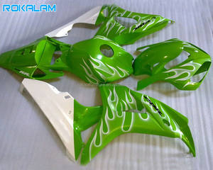ชุดแต่งแฟริ่งสีขาวลายเปลวไฟสีเขียว สำหรับรถมอเตอร์ไซค์ฮอนด้า CBR1000RR ปี 2006 <span class=keywords><strong>2007</strong></span> รุ่น CBR 1000RR 06 07 CBR1000 RR - Product Image 1