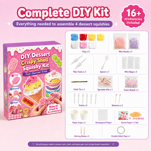 Kit de Bricolage pour Coques Croustillantes de Desserts, Revêtement en Cire, Jouet Anti-Stress à Remontée Lente, Ensemble Créatif à Presser pour Enfants 8+, Cadeau Personnalisé OEM - Product Image 3