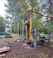 Plate-forme de forage de puits d'eau sur chenilles hydraulique portable 300m de profondeur DTH Mini machine Borewell avec moteur à noyau et composants de moteur
