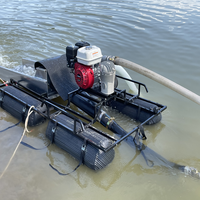 Drague à siphon pour l'or de 4 pouces, machine portable de lavage d'or, dragage de sable de rivière, moteur à essence pour l'extraction d'or avec compresseur