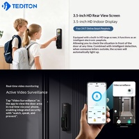 Nuevo Cerradura Inteligente de Huella Dactilar Totalmente Automática de Estilo Chino con Cuerpos de Cerradura Rusos/Israelíes y Cámara de Mirilla Inteligente Tuya G2