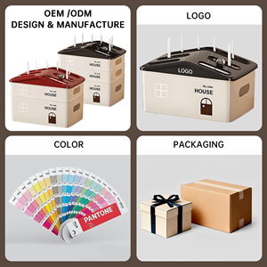 <span class=keywords><strong>Caja</strong></span> de Almacenamiento Multifuncional Rectangular de Plástico Moderno con Diseño Desmontable, Construcción Moldeada por Inyección, Gestión de Cables - Product Image 6