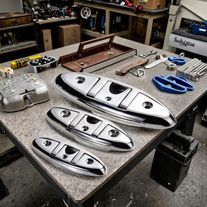 Nuovi Bitte Pieghevoli in Acciaio Inox 316 di Grado Marino per Imbarcazioni - Vendita all'Ingrosso Misure 5\", 6\", 8\" - Product Image 4