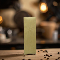 Sacs d'emballage en aluminium kraft pour café 2016 avec impression de logo, pochette en papier de luxe avec soufflet latéral, thermoscellage, doublé pour usage alimentaire