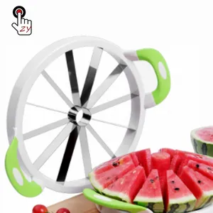 Extra large stainless steel blades multifunctional fruit water melon watermelon slicer cutter