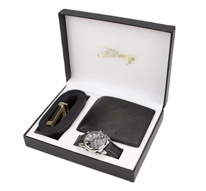 IStapromo <b>Gifts</b> Men's Practical Festive Annual <b>Gift</b> <b>Set</b> for Business Waterproof Watch Belt <b>Wallet</b> Business Men's Handheld <b>Gift</b> - Product Image 1