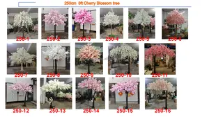 SN2501 Indoor Outdoor Customized 5 6ft 7ft 8ft Sakura Flower Centerpiece Wedding Decoration Artificial White Cherry Blossom Tree