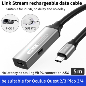 <span class=keywords><strong>Cable</strong></span> Extensor Activo USB 3.0 Tipo <span class=keywords><strong>C</strong></span> DFX de 20m con Cubierta de PVC, Macho a Hembra, con Puerto de Alimentación Tipo <span class=keywords><strong>C</strong></span> para Auriculares VR - Product Image 2