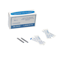 Lancettes sanguines jetables de type flocon en acier inoxydable stériles