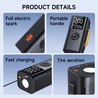 Multifunctional Portable Automatic Wireless 10000mah 150PSI 12V Tire Inflator Car Jump Starter with Air Pump Air Blower