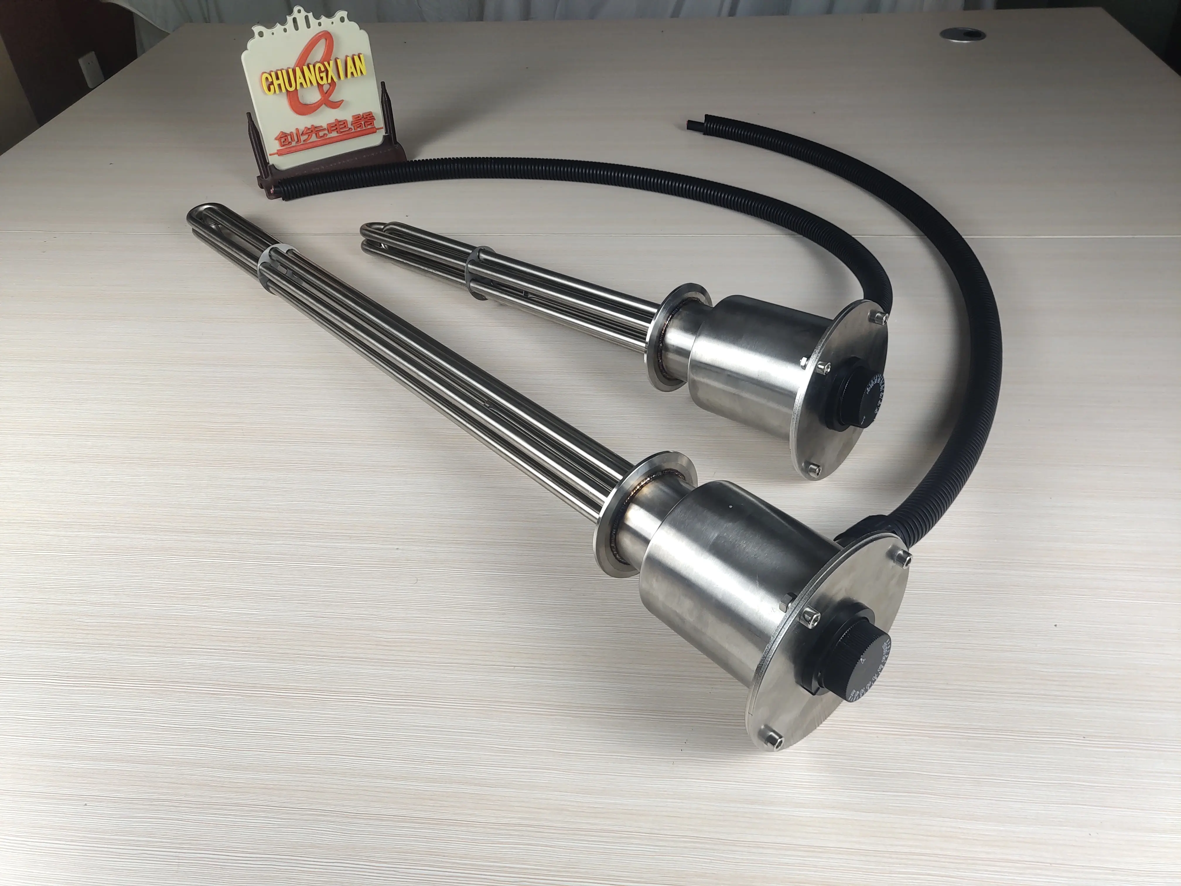 12KW 15KW 18KW or customized stainless steel industrial flange electric oil heating element boiler water immersion heater