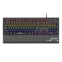 Clavier de jeu mécanique ergonomique BAJEAL K600, nouveau, USB 2.0, 104 touches, filaire, coloré, RGB, plug and play, repose-poignets