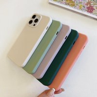 Coque arrière souple en TPU anti-chute pour iPhone 16 15 Pro Max 14 Plus 11 12 13 Pro Max, plusieurs couleurs, étui de téléphone portable pour Samsung