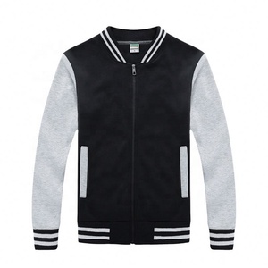 Saludable 100% tela de algodón uniforme de béisbol de los hombres cremallera Varsity chaquetas hombres deporte chaquetas de béisbol - Product Image 1