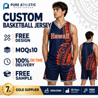 Maillot de basket-ball personnalisé, équipe polynésienne, uniforme de basket-ball AU NZ, singlet, vêtements de sport, motif tribal, unisexe, haut de basket-ball Hawaï