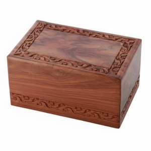 Cenizas decorativas hechas a mano para adultos Equipo de servicio funerario Cenizas Urnas de cremación para adultos Forma cuadrada Calidad Premium - Product Image 1