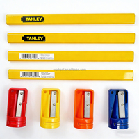 Crayon plat de charpentier Workpal HB, mine noire, personnalisable avec logo, crayons de menuiserie pour le bureau et l'école
