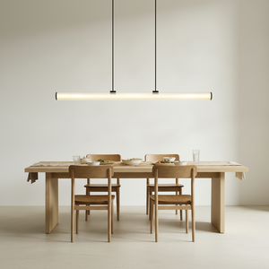 Luminaire suspendu LED en tube de verre linéaire de luxe moderne, longueur personnalisée, pour salle à manger, <span class=keywords><strong>cuisine</strong></span>, salle de réunion 6892 - Product Image 4