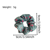 Scrunchie Rambut Bunga Logo Kustom, Penjepit Rambut Elastis Modis dengan Gaya Manis, Scrunchie Rambut Bunga Logo Kustom Baru