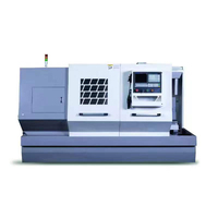 Tour CNC de bureau à broche unique, à lit plat, entièrement automatique, robuste, série CZK, en alliage, moderne